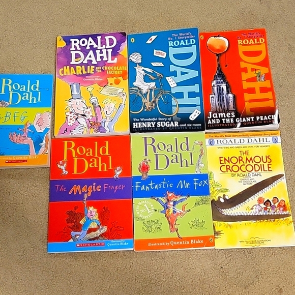 7 Roald Dahl Paperback Books - Picture 1 of 15